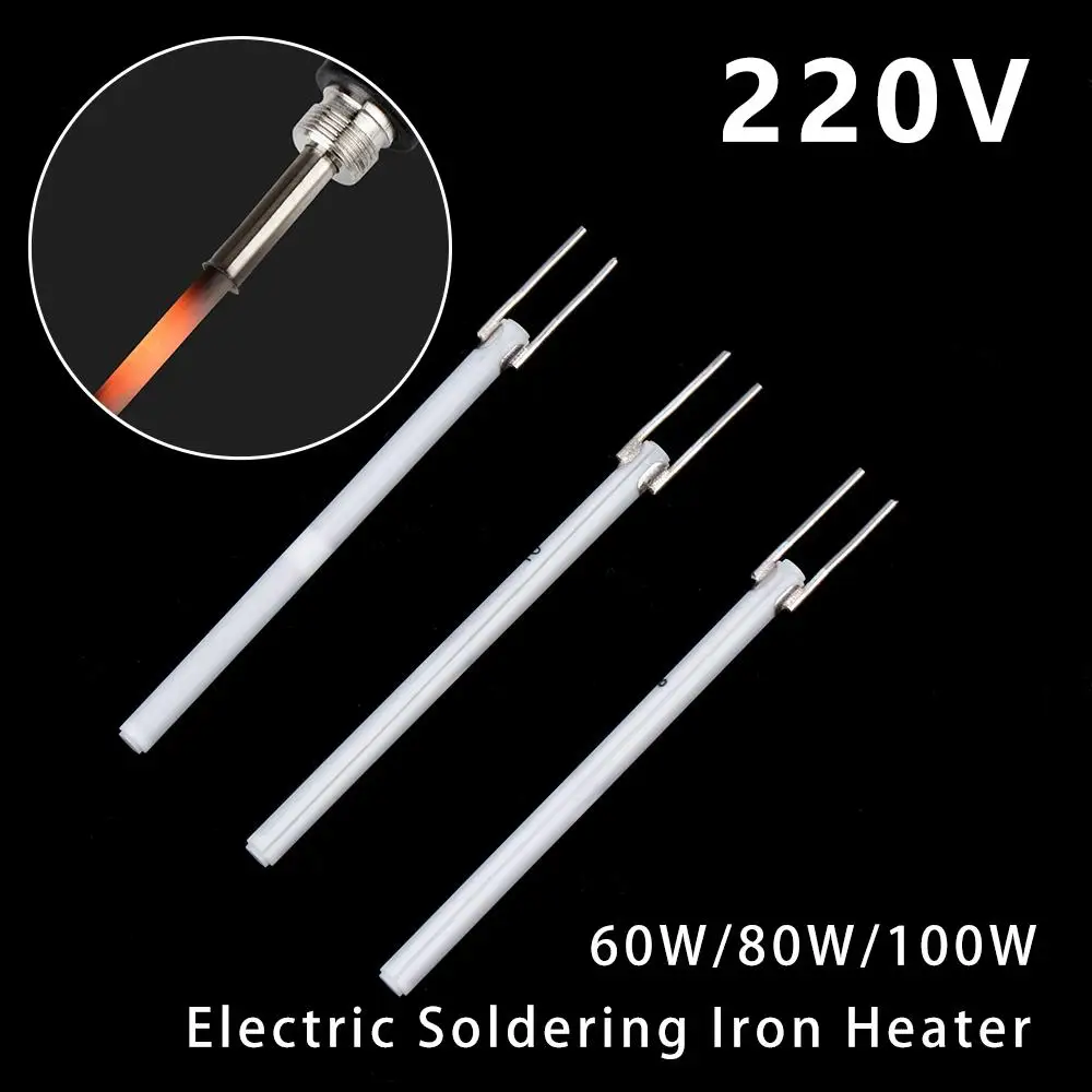 1 szt. Elektryczny podgrzewacz lutownicy o regulowanej temperaturze 220V 80W 60W 100W ceramiczny Element grzewczy do 908 lutowania 908S