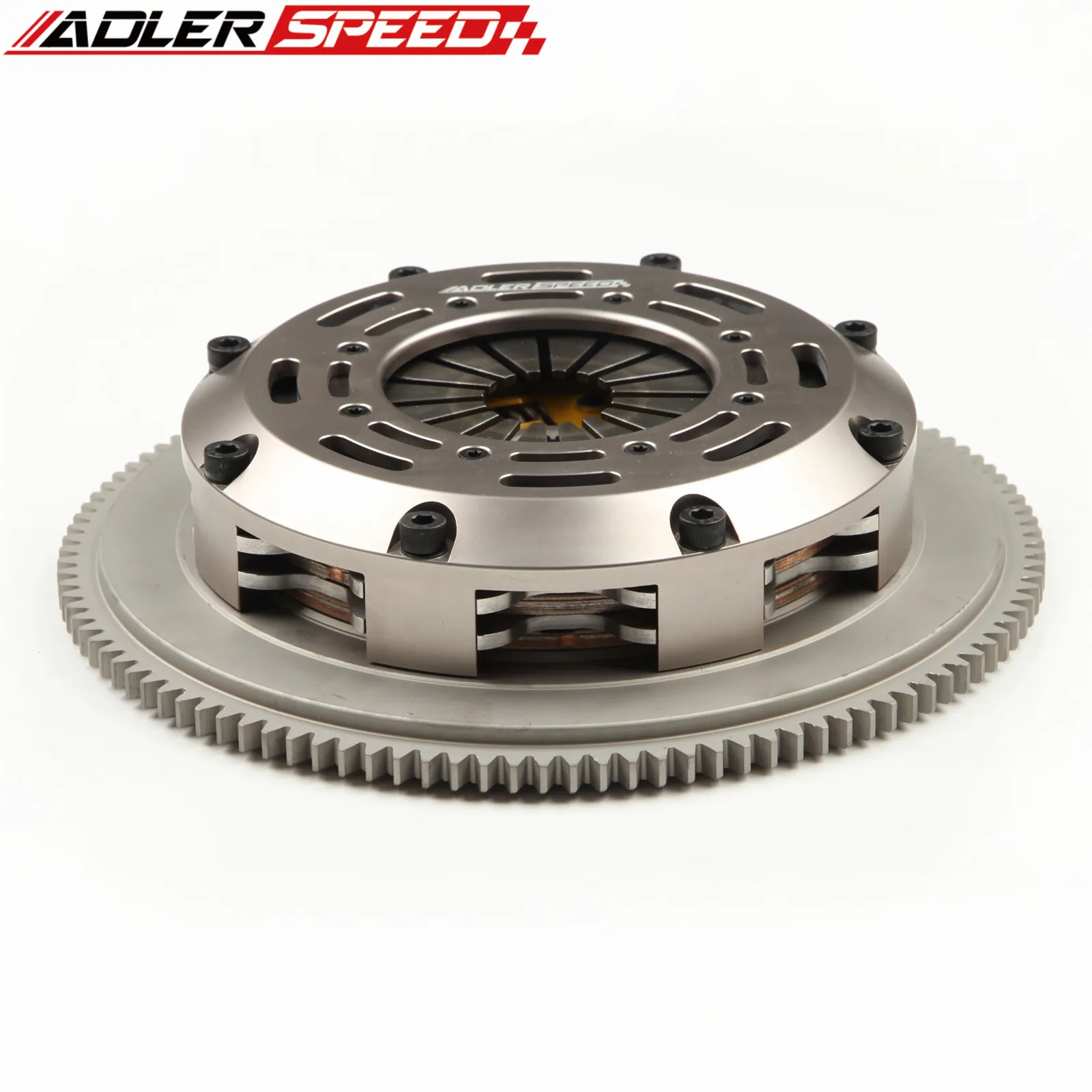 ADLERSPEED SPRUNG CLUTCH TWIN DISC KIT FOR 01-03 MAZDA PROTEGE MAZDASPEED TURBO Standard WT