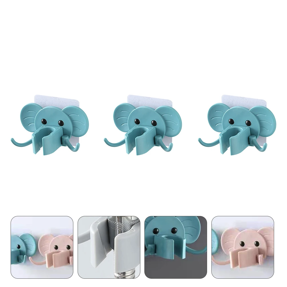 

3PCS Shower Bracket Cartoon ABS Bath Sturdy Holder Rack Bright Color Practical Lovely Gift