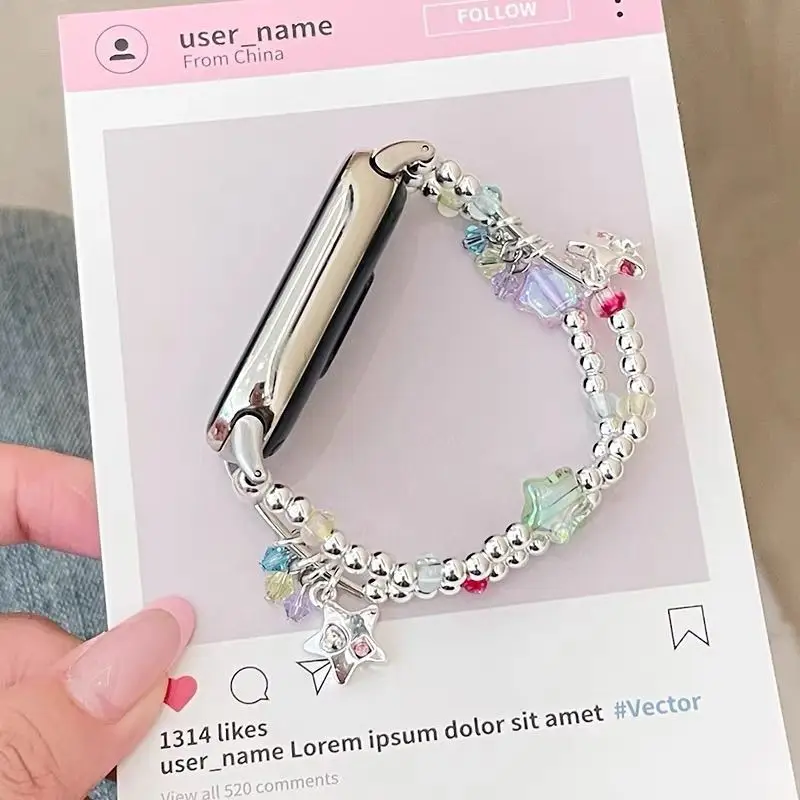 

Cool Star Strap Suitable Xiaomi Band 8Pro/9Pro，For Mi band 3/4/5/6/7，8/8NFC/9/9NFC/10/10NFC，For Redmi Watch5/4/6