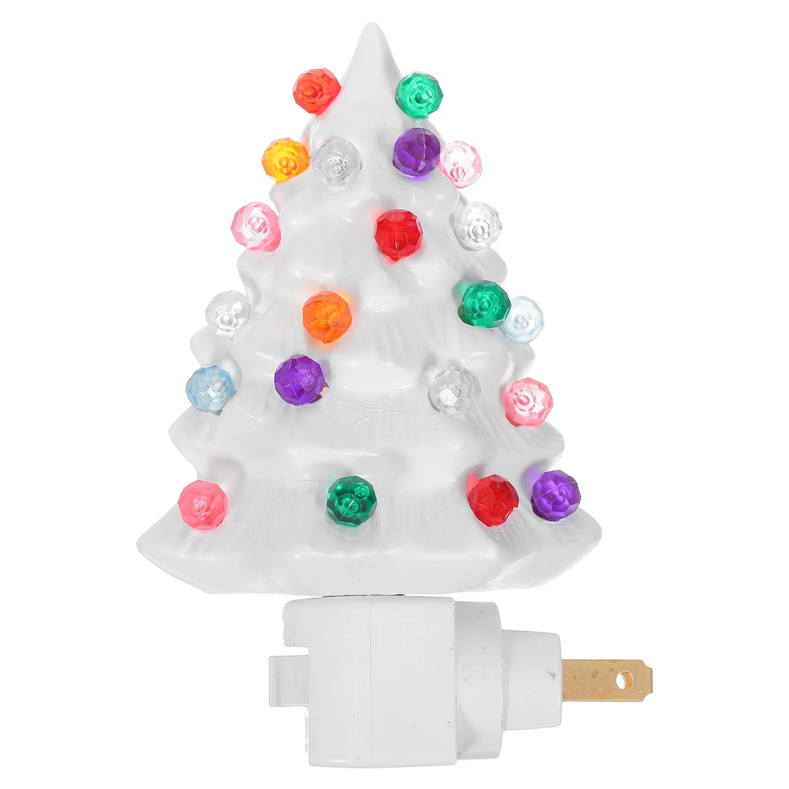 

Miniature Holiday Decor Christmas Tree Night Light Nightlight Ornament Tree-shaped