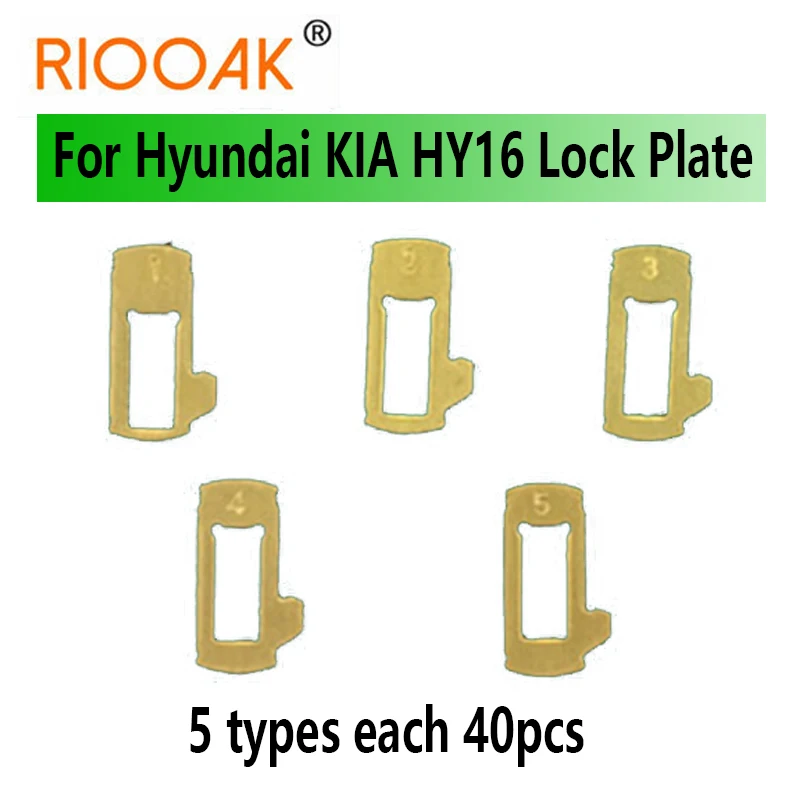 

200pcs/lot HY16 Car Lock Repair Kit Accessories Brass Material Car Lock Reed Plate For Hyundai Elantra For Kia K2 K3 Fort