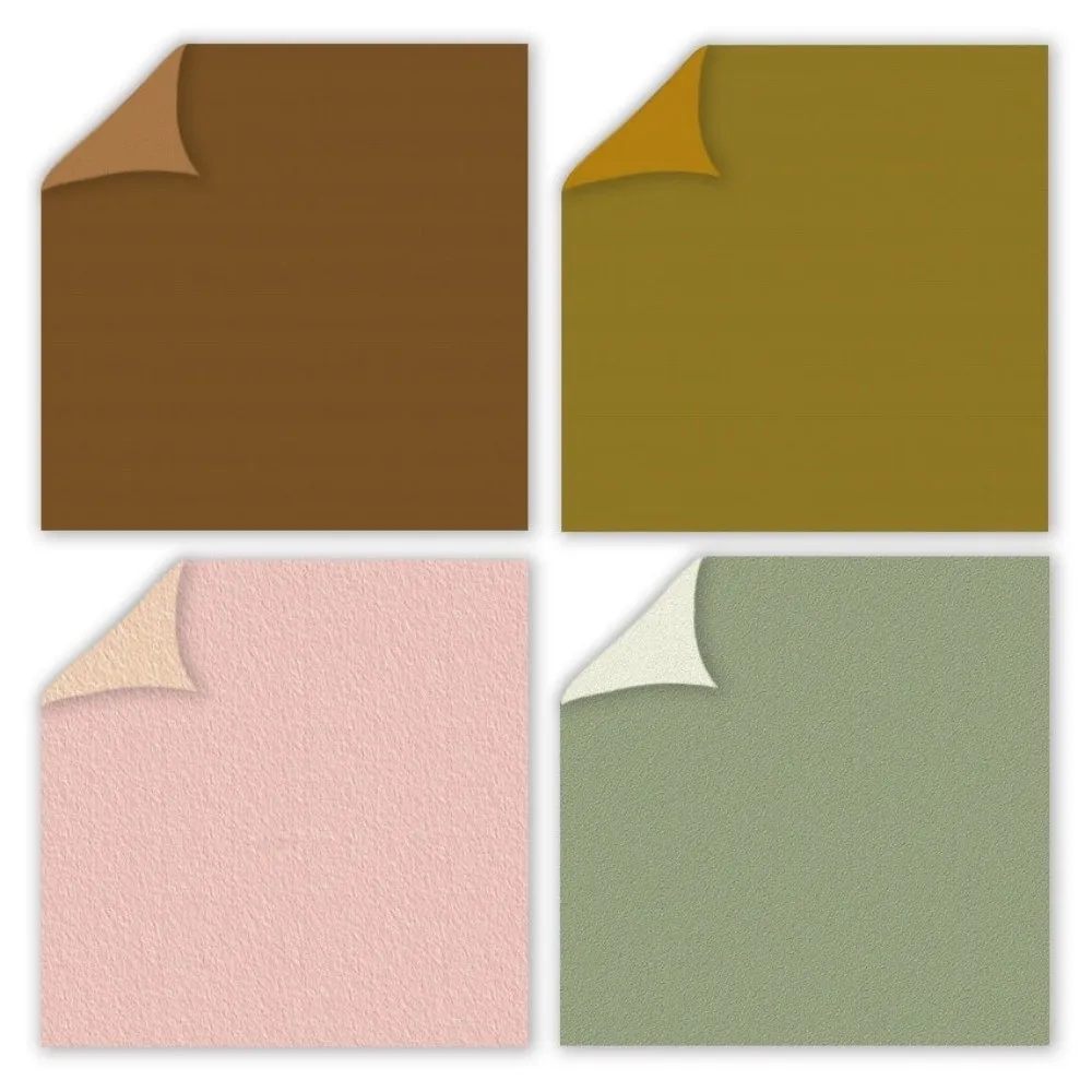 Double Sided Scrapbook Paper Vintage Texture Pattern Rainbow Color Cardstock Paper Plaid Decor 24 Sheets Collage Paper