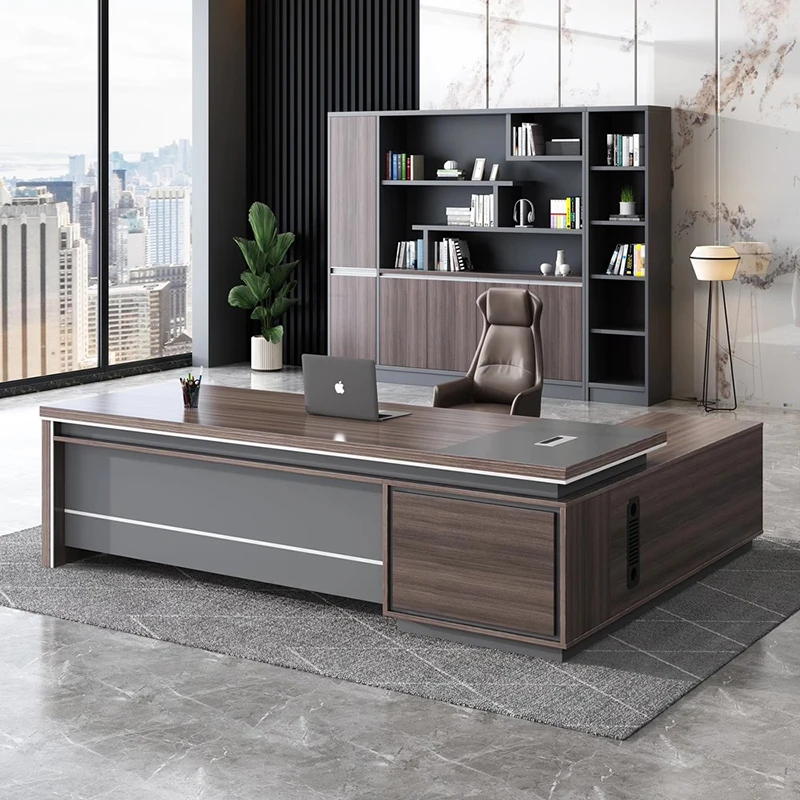 Workstation Study Office Desk Executive Storage Luxury Desktop Office Desk Drawers Scrivania Ufficio Lavoro Salon Furniture