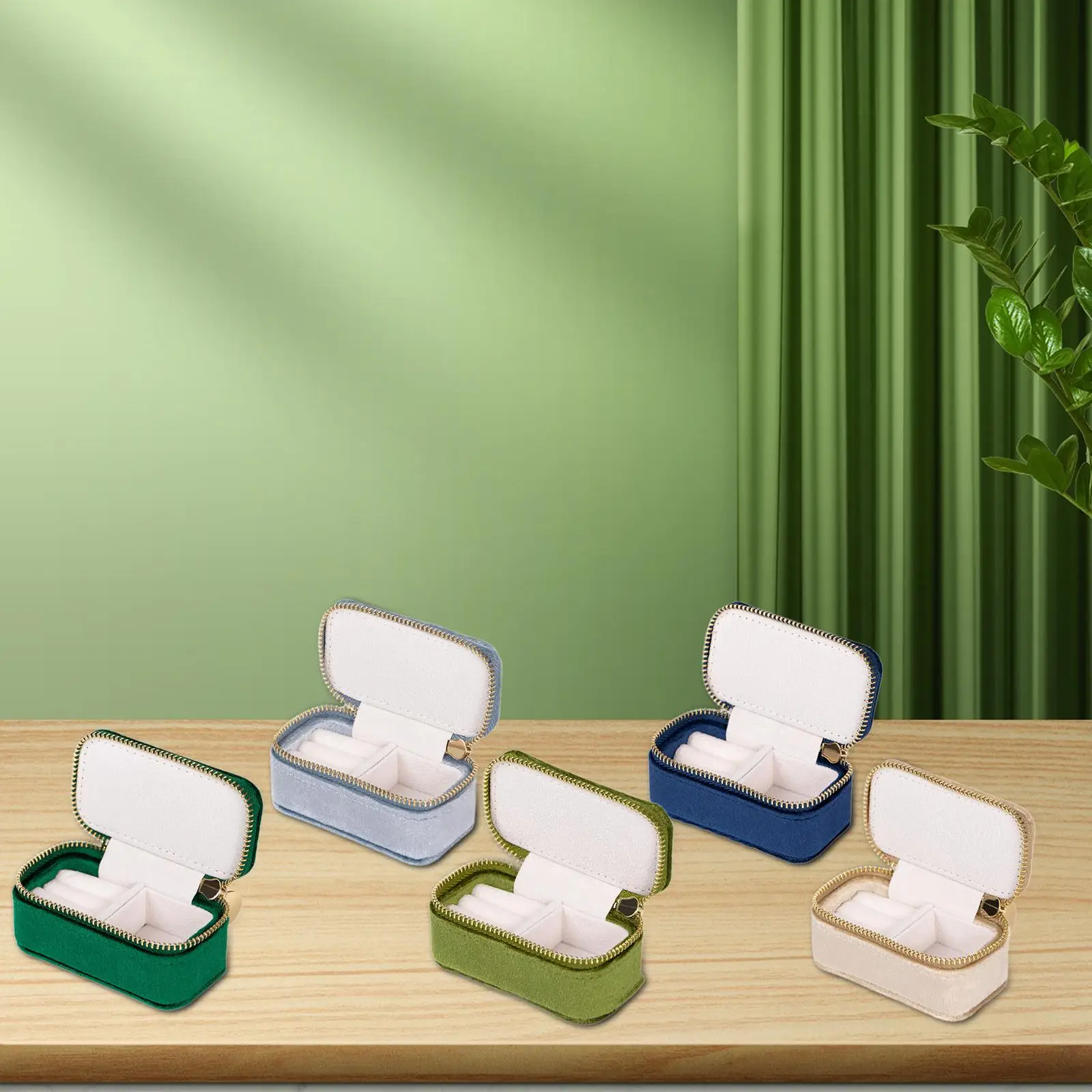 

Jewelry Storage Box Compact Jewelry Box for Rings Earrings Ear Studs