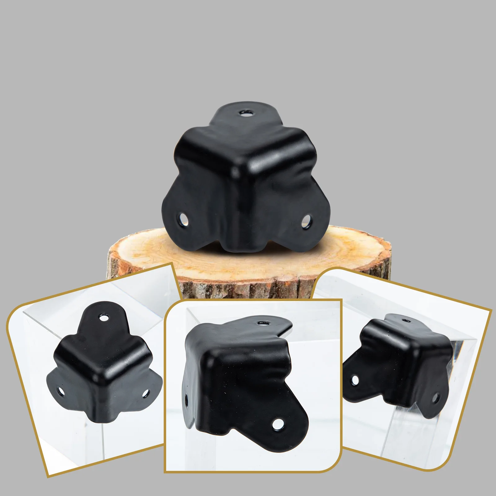 

Metal Corner Protectors Furniture Guard Amplifier with Screws Speaker Guards Corners