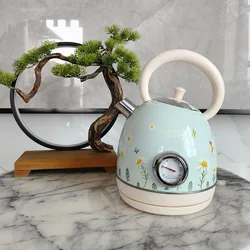 220V Retro Electric Kettle Boiling  With Automatic Power Off 304 Stainless Steel Household Electric