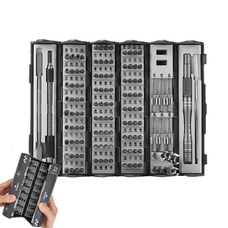 Electronics Screwdriver Kit 128 In 1 Electronics Tool Kit With Roll-Up Case Professional Multi-Tool For Electronics Computer