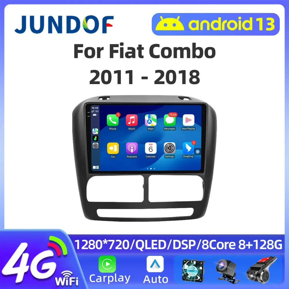 Car Radio For Fiat Doblo 2 2010-2014 Opel Combo 3 2011-2018 Multimedia Automotive Car Play 8Core wifi 4g Autostereo Carplay FM