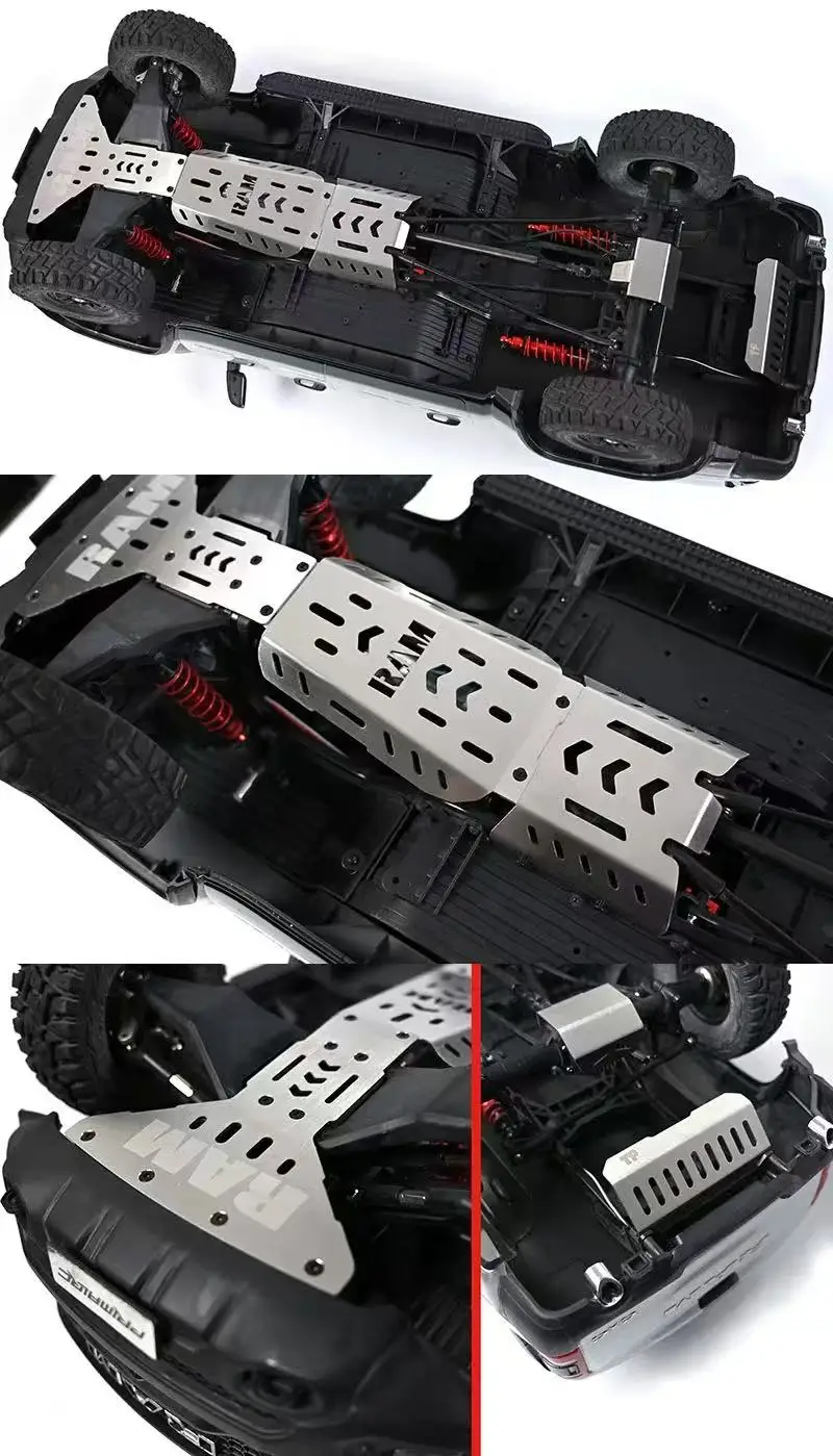 KM 1/8 ไทแรนโนซอรัส RAM แผ่นกันกระแทกด้านข้าง, บันไดข้าง, คานข้าง, ตัวป้องกัน, ชุดเกราะโลหะ