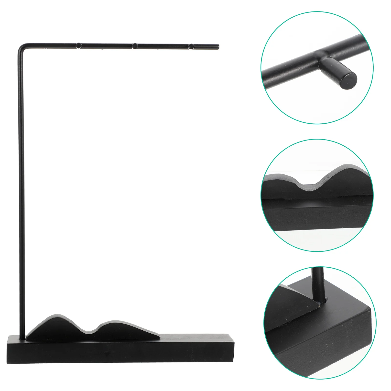 Iron Pen Holder Heavy Duty Chinese Calligraphy Brush Rack Multi Functional Display Stand For Writing Brush Storage Office