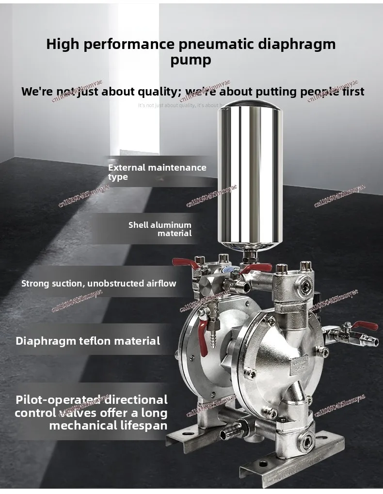 Pneumatic diaphragm pump Oil pump Double diaphragm pump Corrosion resistance