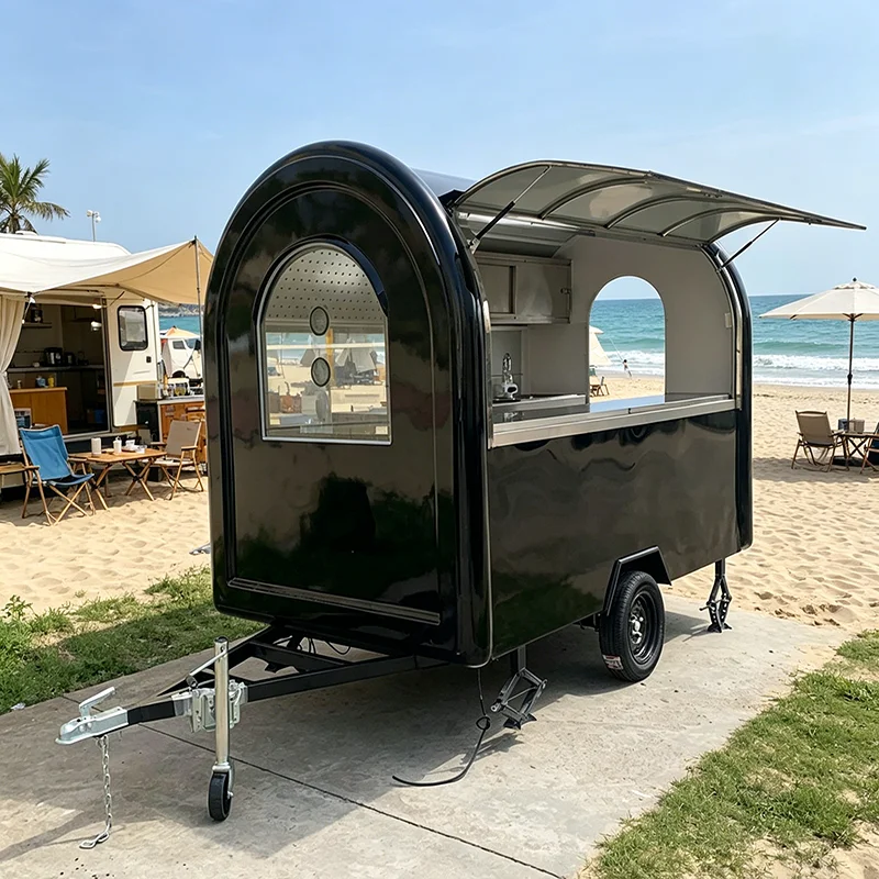 

Customized Mobile Food Cart Trailer Concession Truck For Cake Cupcake Dessert Street Vending Mall Events Catering Business