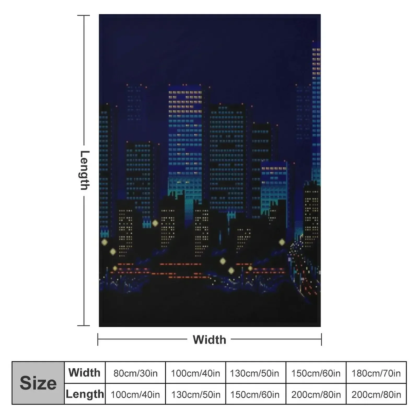Streets of Rage 16-Bit City Throw Blanket Weighted Kid'S Single for winter Blankets