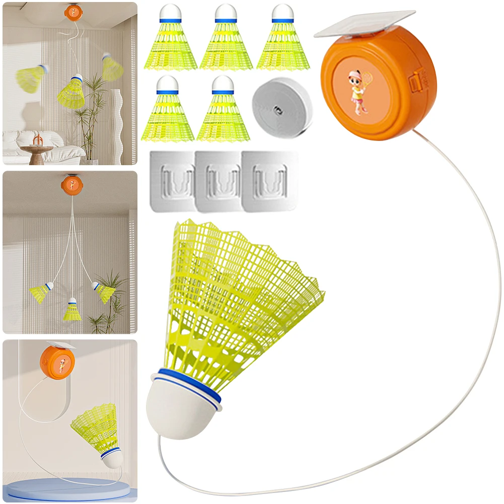 

Stretch Badminton Training Practice Machine Self-Study Badminton Rebound Device for Kids Adult Indoor Outdoor Exercise