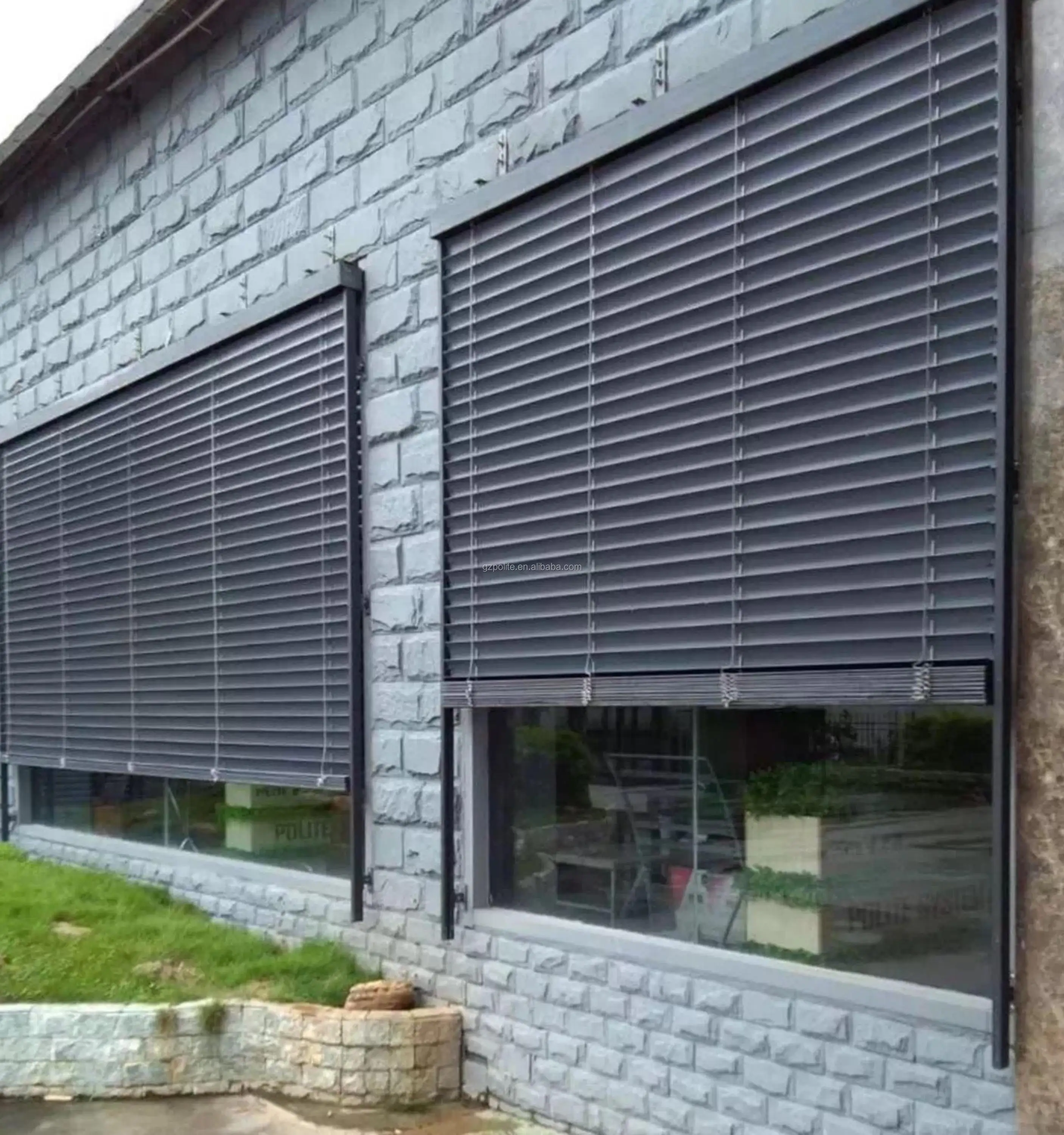 Custom Outdoor Venetian Blinds Office Living Room Blackout Sunshade Vertical Window Blind Curtain