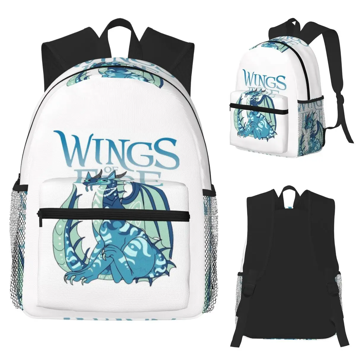 Glory Fantasy Rainwing Wings Of Fire Student Backpack School Bag Hiking Travel Daypack for Boys Girls Bookbag Shoulder Bags
