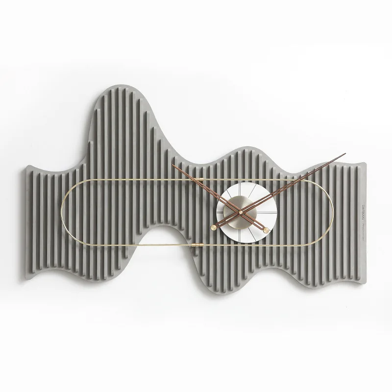 

Nordic light luxury time clock wall clock living room background wall decorative art modern simple jewelry