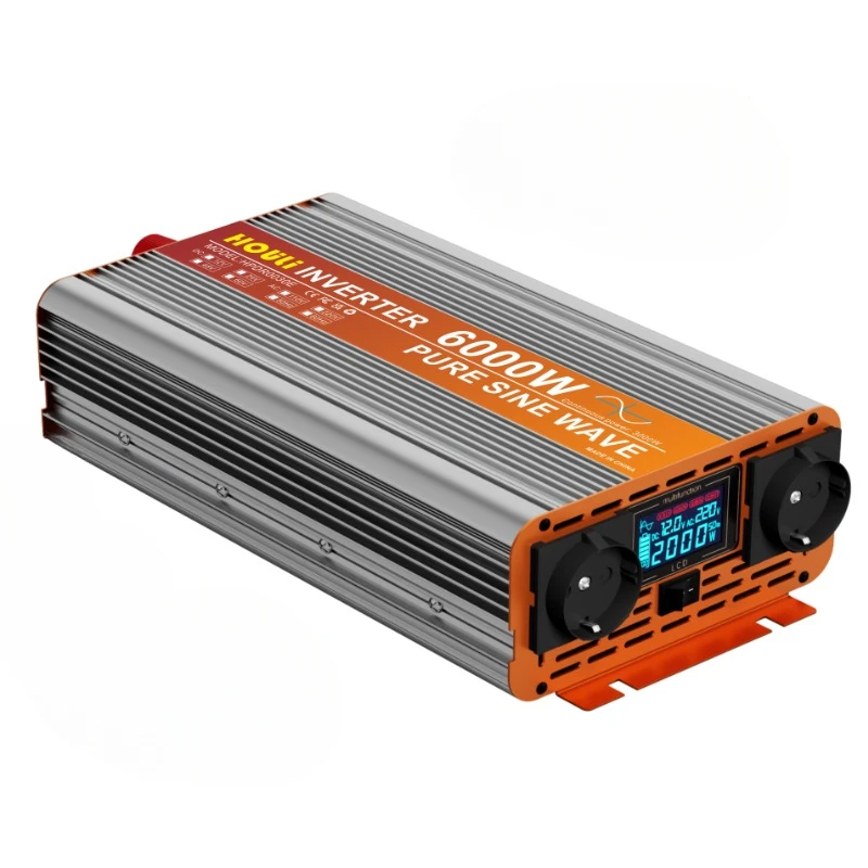 for HOULI power pure sine wave solar inverter 3000w inversor de corriente 12v a 220v 5000w 4000w 24v 48v solar inverters 6000w