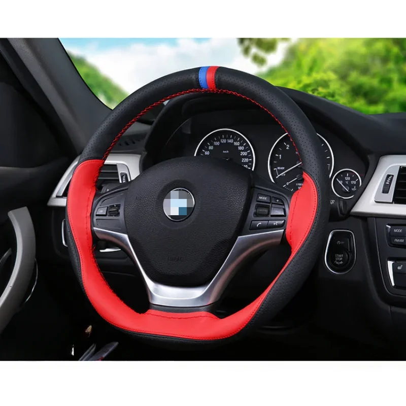 

Microfiber Leather Universal Car Steering Wheel Covers -Braiding Cover for Steering Wheel,DIY Braid steering wheel Case for 38CM