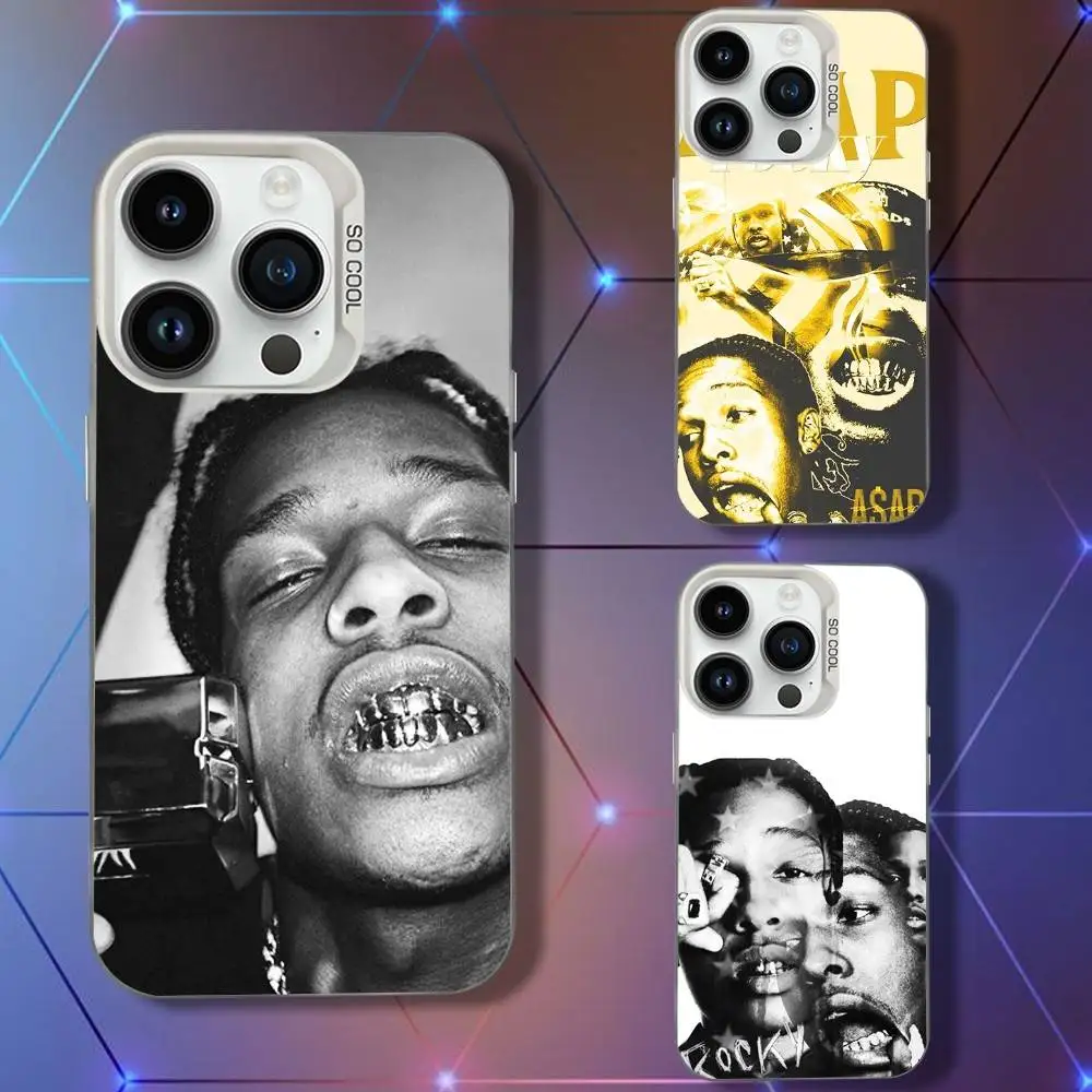 

Rapper ASAP R-Rockys Phone Case For iPhone 16,15,14,13,12,11,Pro,XS,Max,Plus,Mini,SE White Candy Matte Shockproof Cover