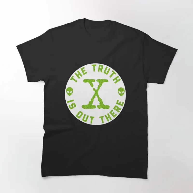 

0305 Vintage Sci fi tv series The X Files Trust No One Gift t shirt Retro Alien movie Graphic clothes All size tops S-6XL