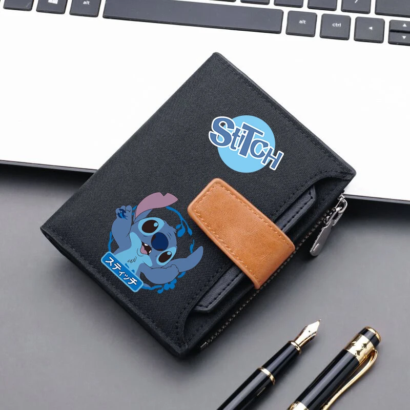 

Stitch Disney Wallet Anime Figure Lilo & Stitch Purse Cartoon Cute Coin Purse Portable Card Holder Kids Toys Chirstmas Gifts