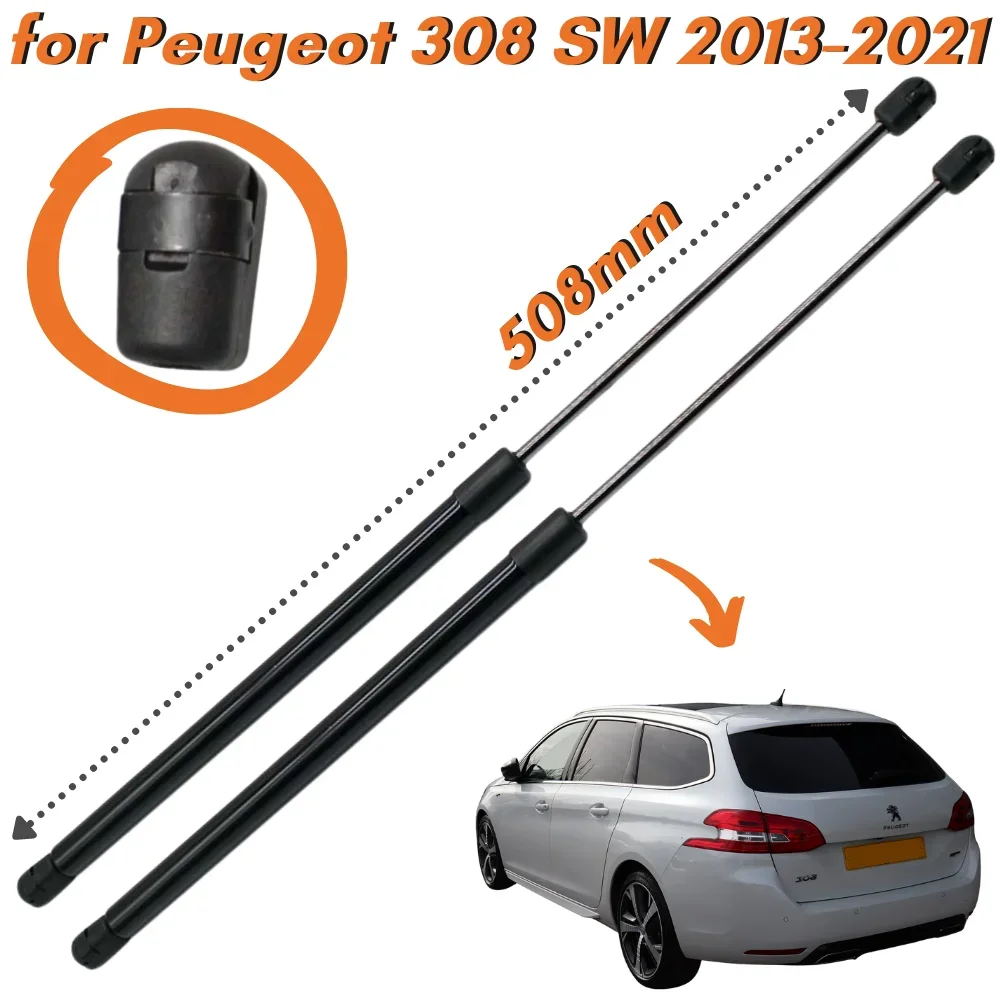 

Qty(2) Trunk Struts for Peugeot 308 SW Estate 2013-2021 9800377380 Lift Supports Gas Springs Tailgate Rear Boot Shock Absorbers