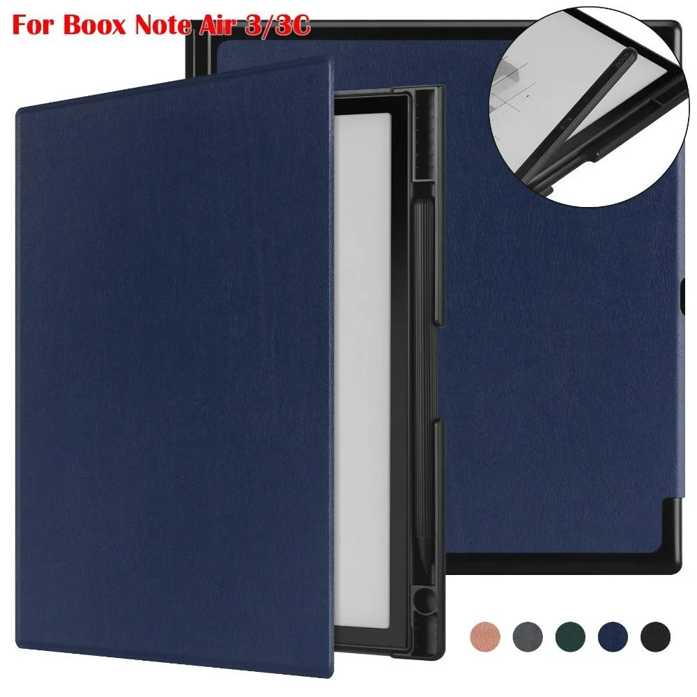 Auto Sleep/Wake 10.3 inch E-Reader Case Wear-resistant with Pen Holder E Ink Tablet Case Hard for Boox Note Air 3 C B/W