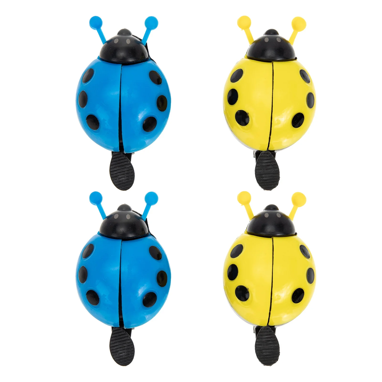 4Pcs Children's Bicycle Bells Stylish Ladybug Look Loud Persistent Chime for Enhanced Safety Bike Accessories for Young Riders