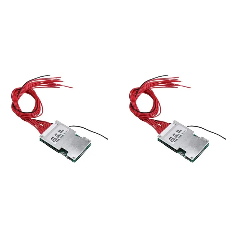 B63B-2 Set For BMS 15S 48V 30A Lifepo4 PCB Protection Board With Balance Wire And NTC,Common Port,Ten Protection Functions