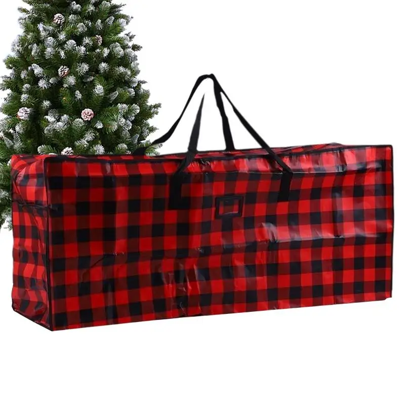 

Large Storage Totes Waterproof PP Christmas Tree Storage Bag Foldable Duffel Bag With Zippers And Carrying Handles For Travel