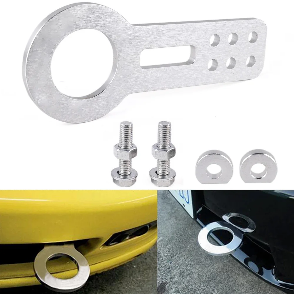 Universal Racing Rear Tow Hook Aluminum New Hot Sale Alloy Car Rear Bumper Trailer Hook Towing Car Accessories