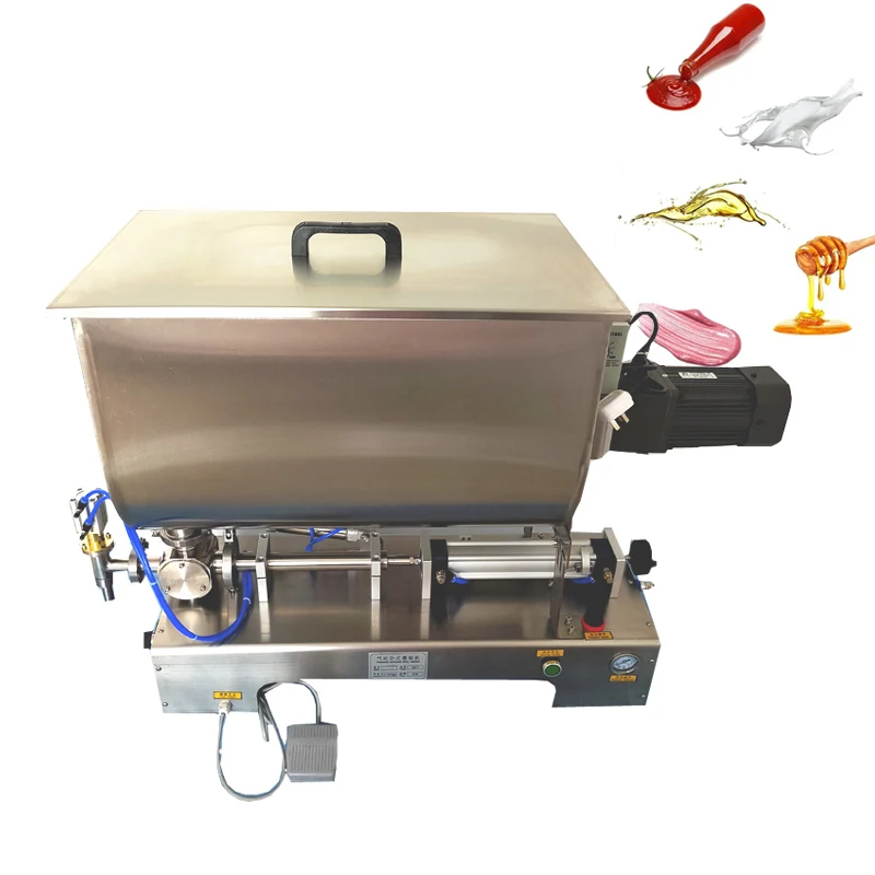 Chili Garlic Seafood Sauce Solid Jam Paste Mixing Filling Machine Liquid Filler