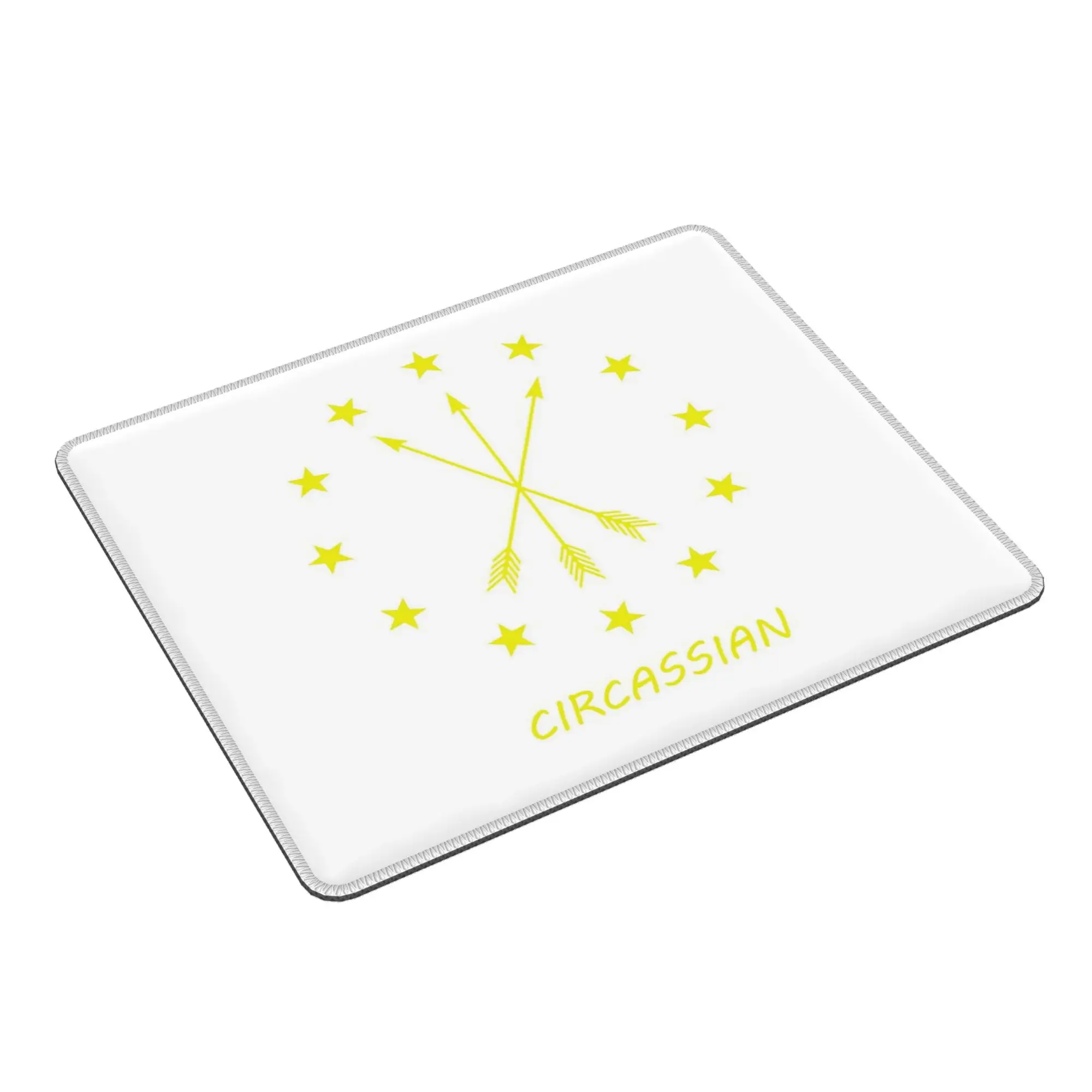 

12 звезд вокруг 3 стрел Adygea Flag Коврик для мыши Компьютерная клавиатура Коврик для мыши Геймер ПК Ноутбук Настольный коврик Офисные аксессуары Настольный коврик