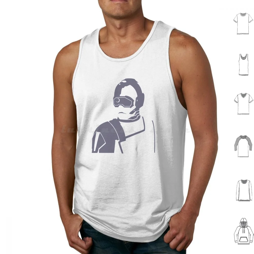 Cyborg Tank Tops Print Cotton Hacking Hacker Corporation Robot