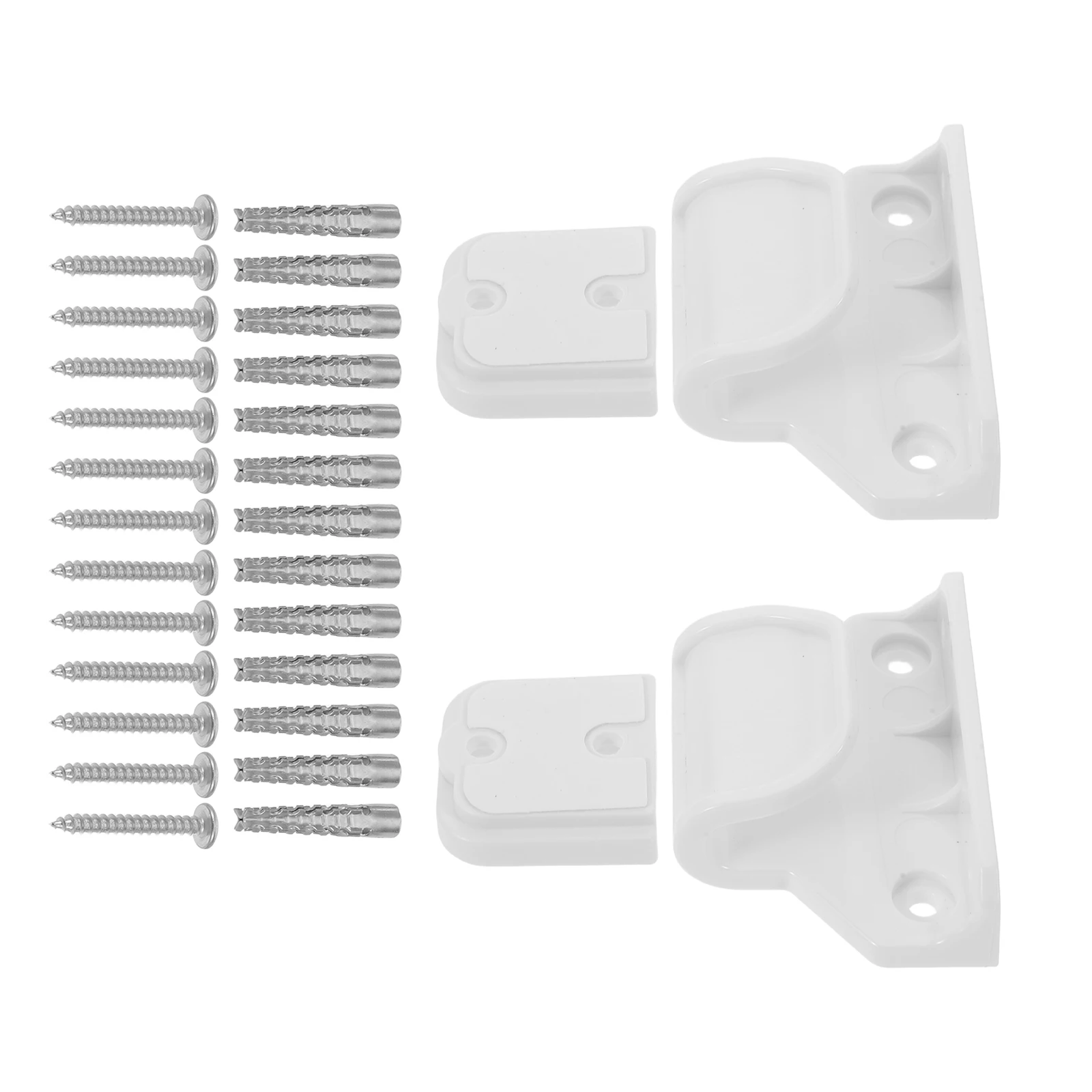 

1 set 1 Set Baby Replacement Parts Universal Stair Gate Extension Hardware Metal Connectors Plastic Fencing Brackets Playpen