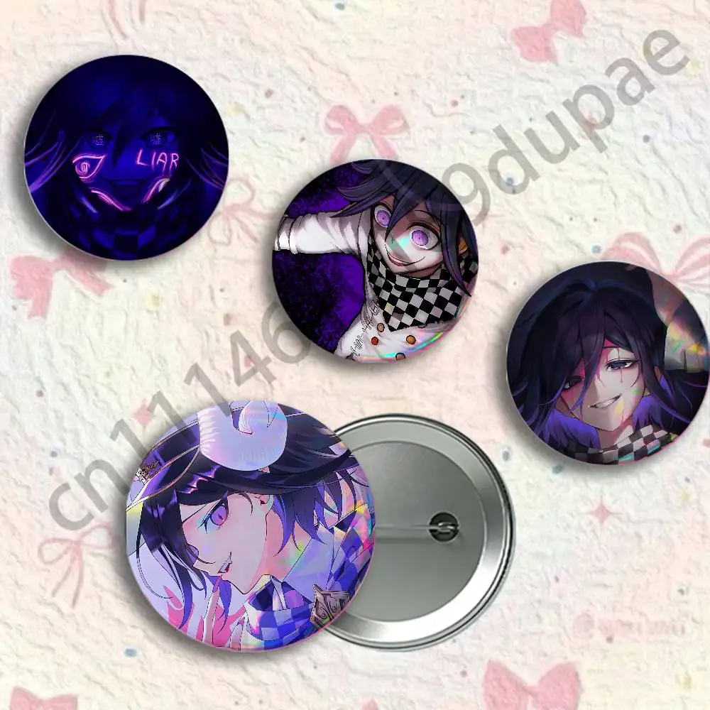 O-Ouma Kokichi Button Pin Single Pack Anime Merch for Ita Bags Badge Collectible Buttons