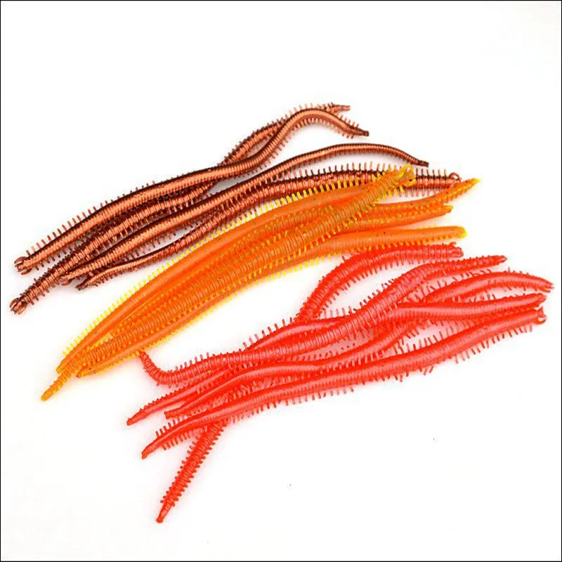 10 Stück/20 Stück/Los 13cm Salzwasser-Sandwurm Weichköder, Insektenköder, Fischgeruch-Angelköder, Regenwurm-Shaker – Detail 6