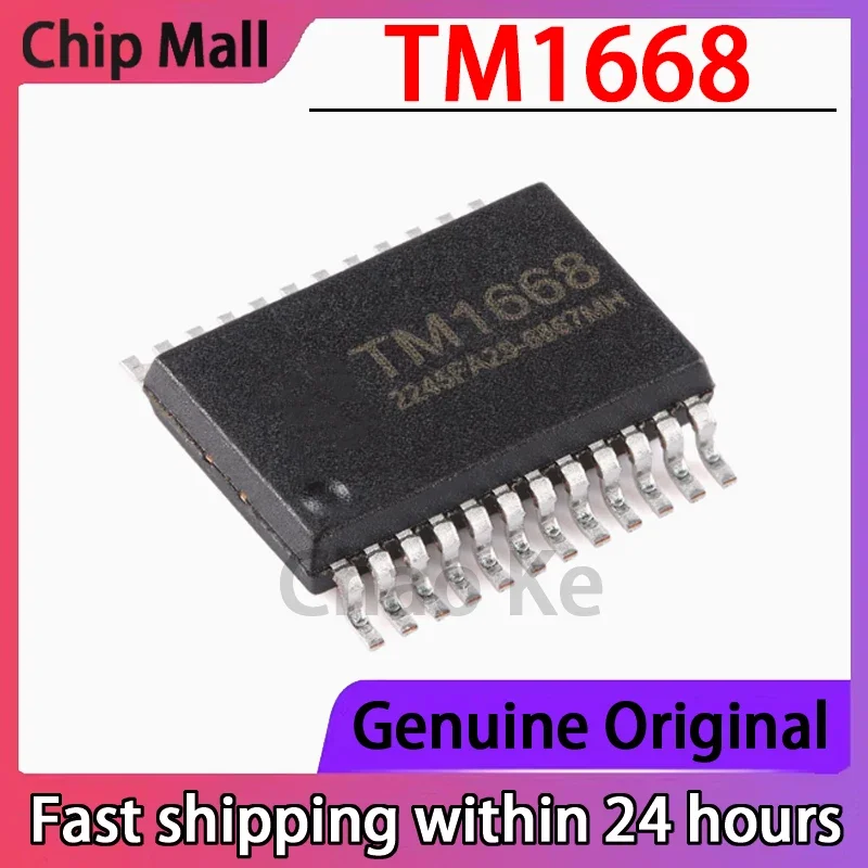 

10PCS TM1668 Patch SSOP-24 LED Driver IC with Keyboard Scanning Interface