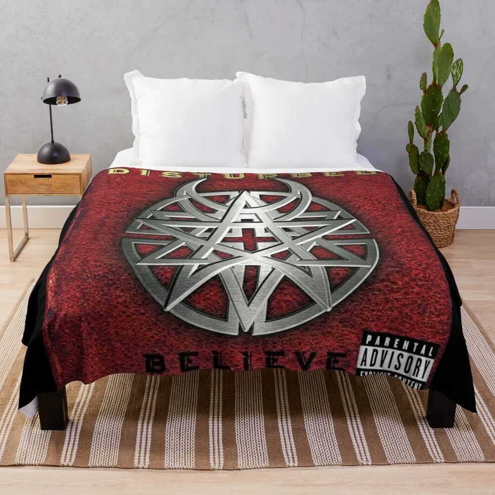 

DISTURBED Throw Blanket Soft Beds Loose Blankets