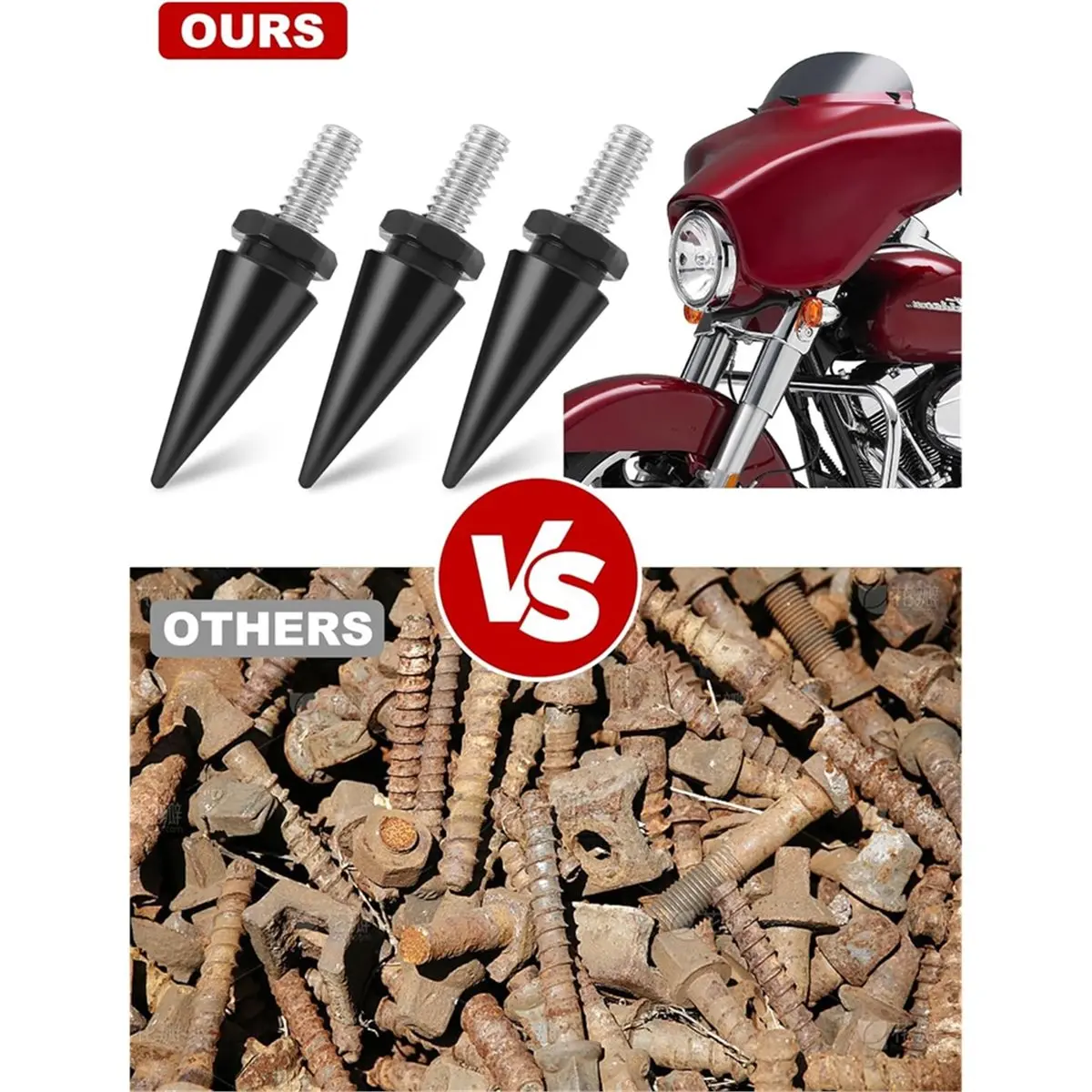 

3 шт. болты для лобового стекла мотоцикла, болты для скольжения, Ultra Limited, Tri Glide 1996-2013 гг.