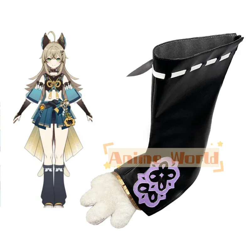 原神きらら靴コスプレブーツハロウィンカーニバルブーツカスタムメイド