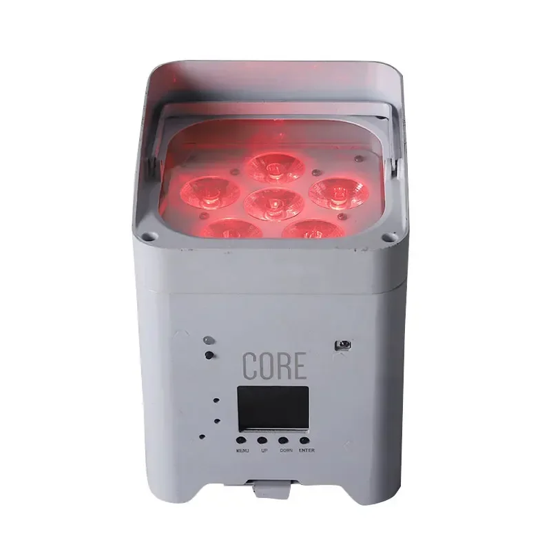 Wedding  6x18w RGBW+UV 6 in 1 led par light wireless battery  Remote Control par light