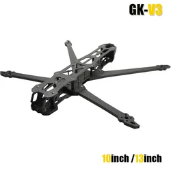 GK-V3 KIT telaio drone FPV da 10 pollici / 13 pollici 435mm/550mm fibra di carbonio per RC FPV Freestyle drone da corsa a lungo raggio Quadcopter