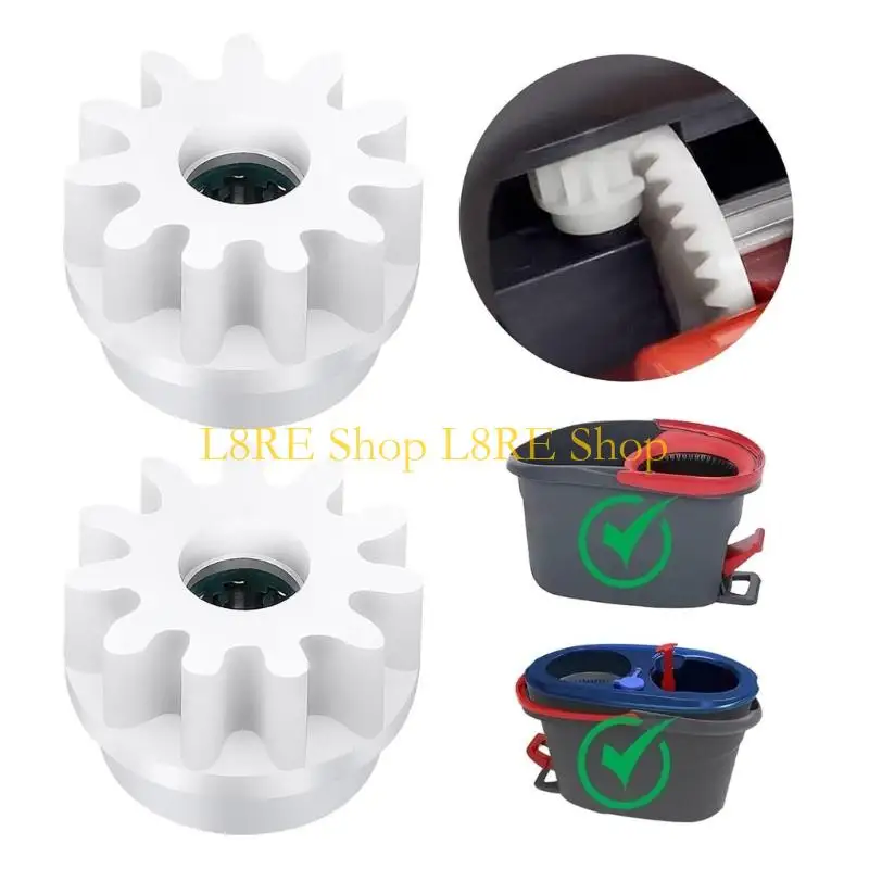 L8RE 6PCS Easy Installation Gear Component for Mops for Quick Setups Enhances Cleaning Efficiency and Robust Wear Resistance