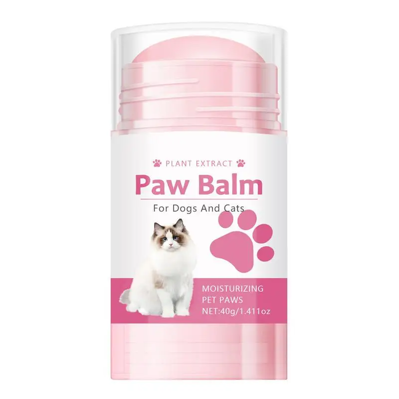 Bálsamo para patas de perro y gato, almohadilla de protección para patas secas, cera agrietada, accesorios para mascotas, 40g