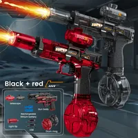 Electric Water Gun Fast Mode Ice Explosion Pistol Water Gun Firelight Water Gun Swimming Playing Game Tool Children's Water Grab