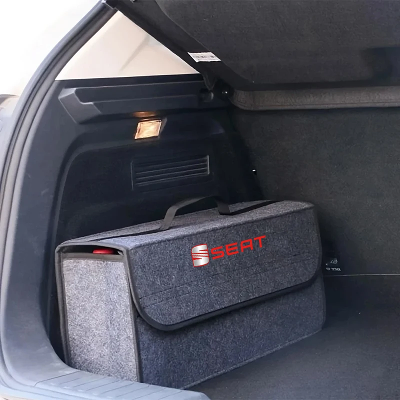 Car Trunk Organizer Storage Tidying Interior Accessories Supplies For Seat Ibiza 6l Leon Sport Mk3 mk2 Cupra Ateca Altea FR Exeo