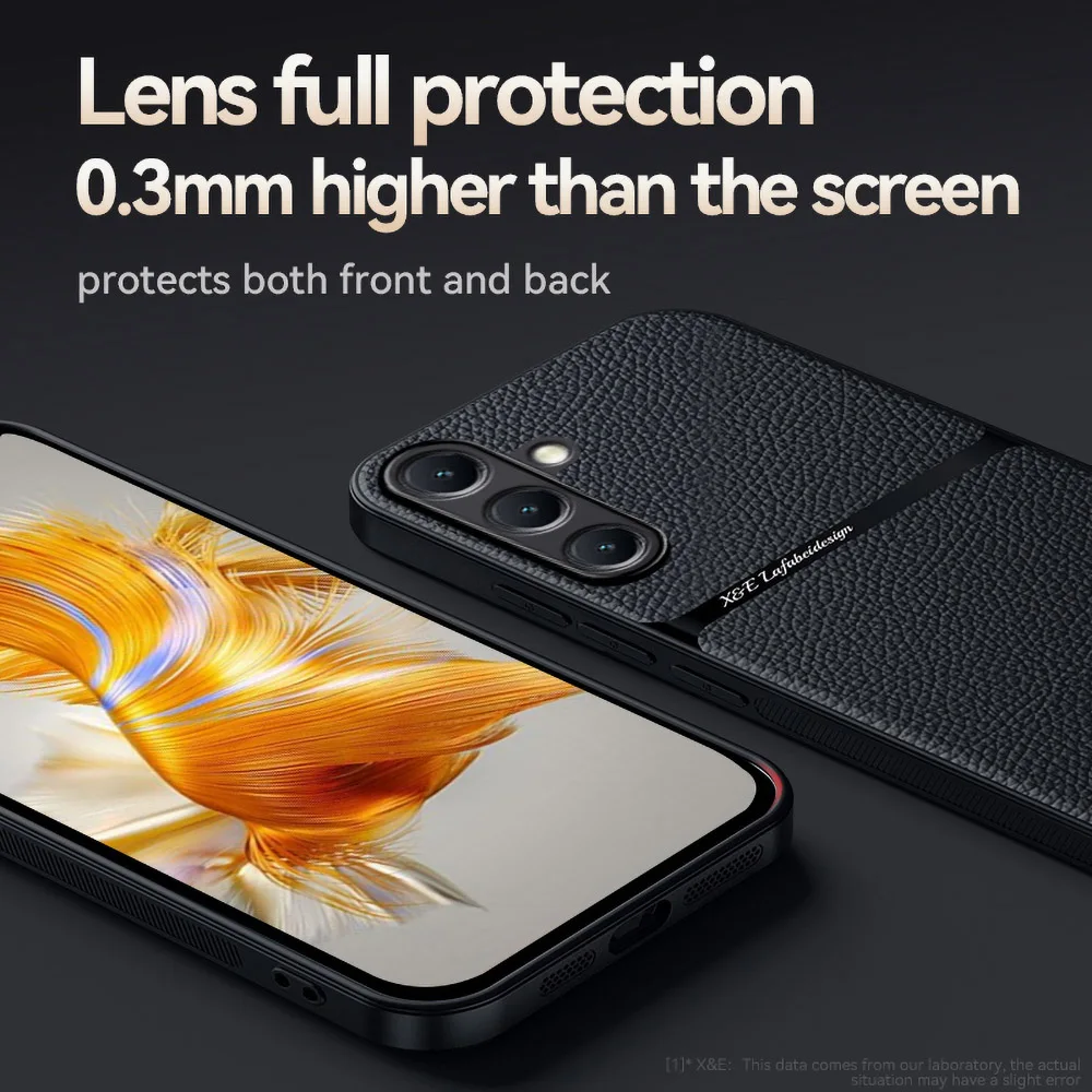 Кожаный магнитный чехол для телефона Magsafe для Samsung A56 A16 A17 5G A36 A55 A54 A53 A52 A34 A25 A15, роскошный противоударный чехол